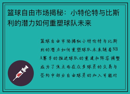 篮球自由市场揭秘：小特伦特与比斯利的潜力如何重塑球队未来